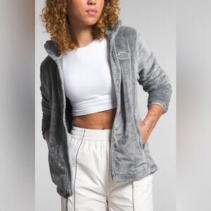 The North Face Woman’s Osito Zip Fleece Jacket - Gray Size Large